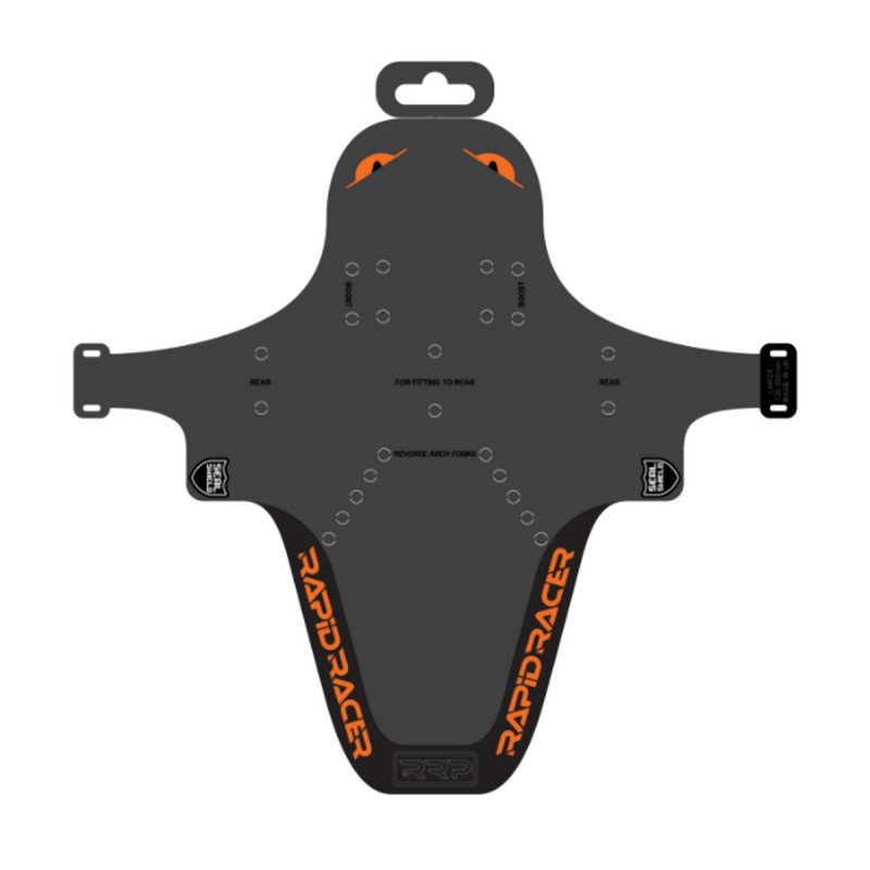 Błotnik rowerowy EnduroGuard Standard - wyprzedaż, kolor czarny/pomarańczowy