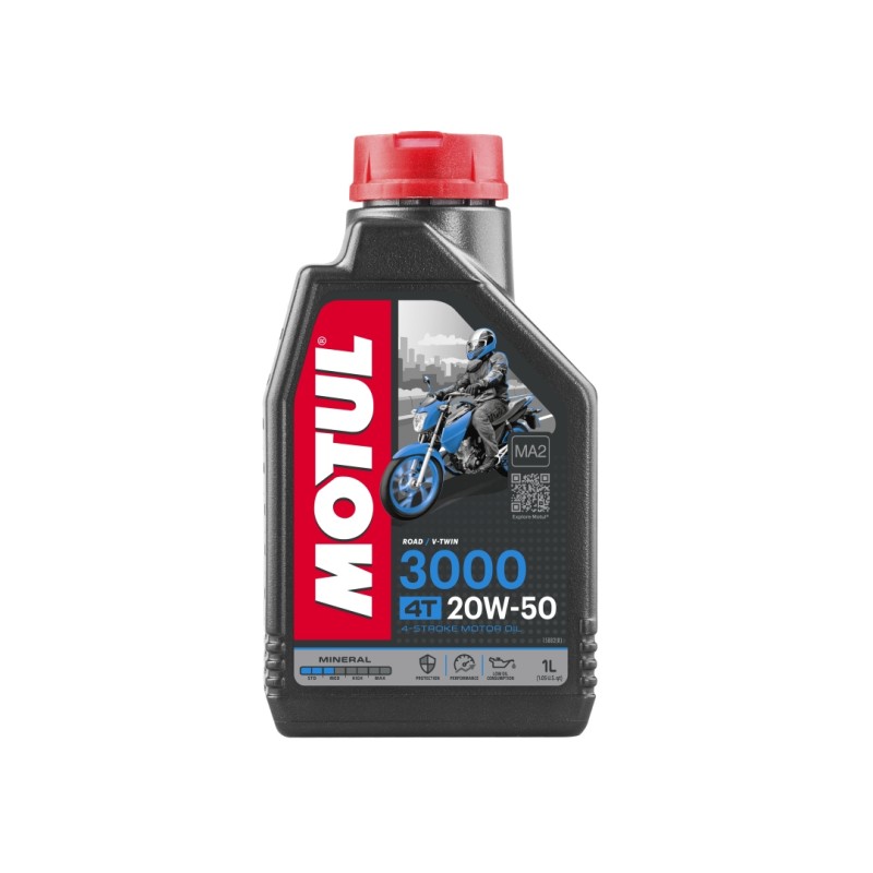 MOTUL Olej silnik 3000 4T 20W50 1L - Mineralny