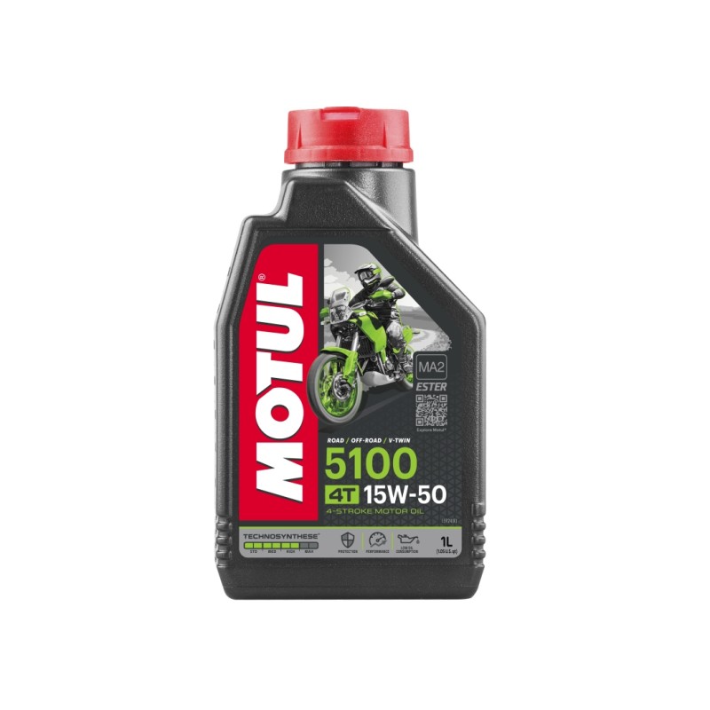 MOTUL Olej silnik 5100 4T Ester 15W50 1L - dobrej jakości olej silnikowy