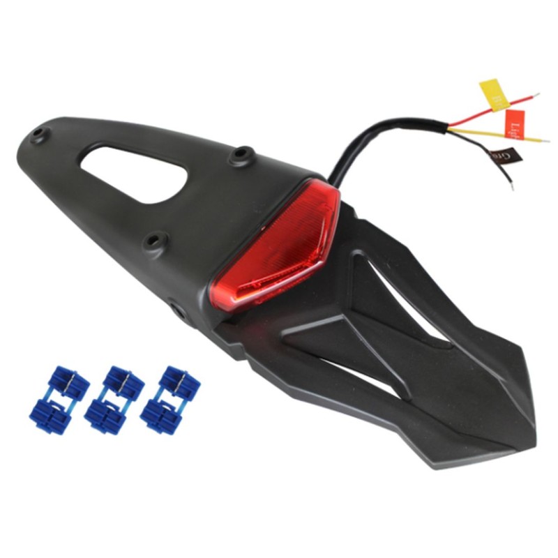 PSYCHIC BŁOTNIK ENDURO TYŁ UNIWERSALNY Z LAMPKĄ LED CZERWONĄ