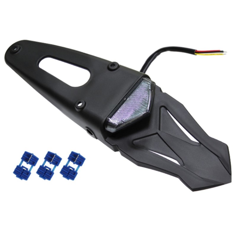 Psychic Błotnik Enduro Tył Uniwersalny z Lampką LED Przydymioną (Homologowany)