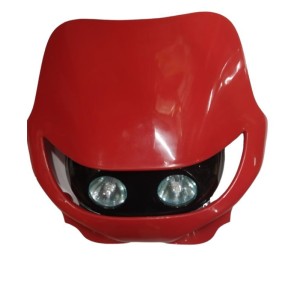 AMEX WYPRZEDAŻ LAMPA PRZEDNIA UNIWERSALNA KOLOR CZERWONY