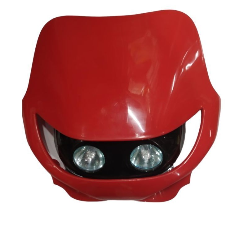 AMEX WYPRZEDAŻ LAMPA PRZEDNIA UNIWERSALNA KOLOR CZERWONY