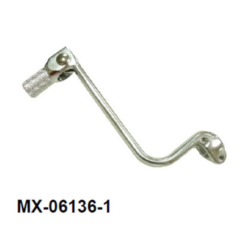 Dźwignia zmiany biegów do Kawasaki KLX 110 i Suzuki DRZ 110 - Kute aluminium, kolor srebrny