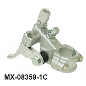 UCHWYT DŹWIGNI SPRZĘGŁA HONDA CRF 250/450 '04-'09 SREBRNY DEKOMPRESATOR