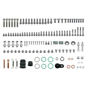 Komplet śrub, nakrętek, podkładek i tulejek do montażu plastików KTM SX / XC 50/65 '02-'24, Husqvarna TC 50