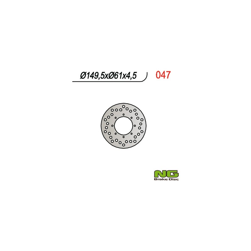 Tarcza hamulcowa tył Polaris Sportsman 400/500 '01-03 (149x61x4,5mm) (8x5,5mm)