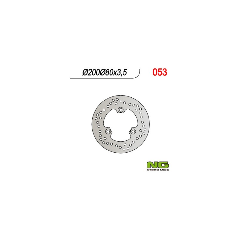 Tarcza hamulcowa przód Kawasaki Quad KLF 220/300/400, KVF 300/400 - 200x80x3,5