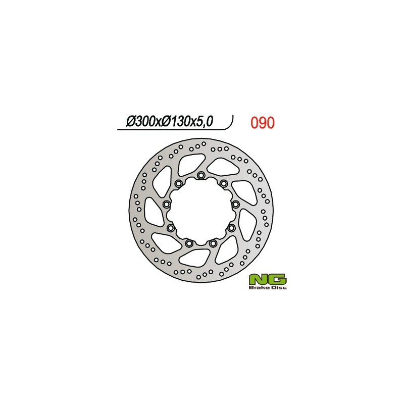 Tarcza hamulcowa przód Kawasaki KLE 500 '91-'03 (300x130x5) (9x10,5mm)