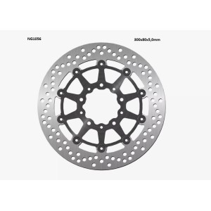 Tarcza hamulcowa przód Kawasaki ER6 F/N, ZX 10R 04-15, ZX6R 05-18, KLE 650 Versys 07-22, Z 750 (300x80x5mm) pływająca