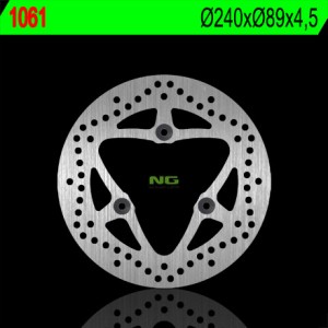 Tarcza hamulcowa Suzuki Burgman 125/200 '06-'14 - Przód/Tył (240x89x4,5)