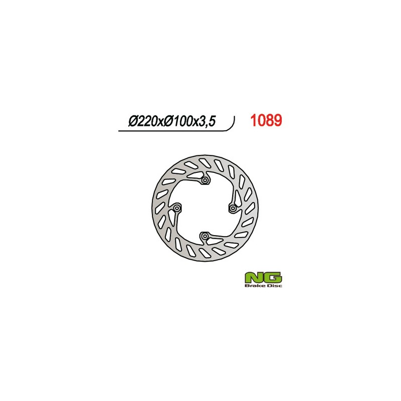 Tarcza hamulcowa tył BETA 50/125 SM/Enduro '06-12 (220x100x3,5) (4x6,5mm)