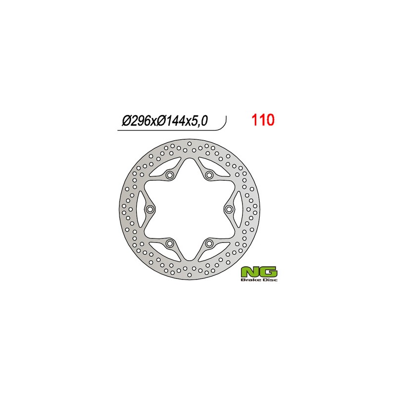 Tarcza hamulcowa przód Honda CB 500, CBF 500/600, VFR 750, VT 750 C, CBR 1000 (296x144x5)