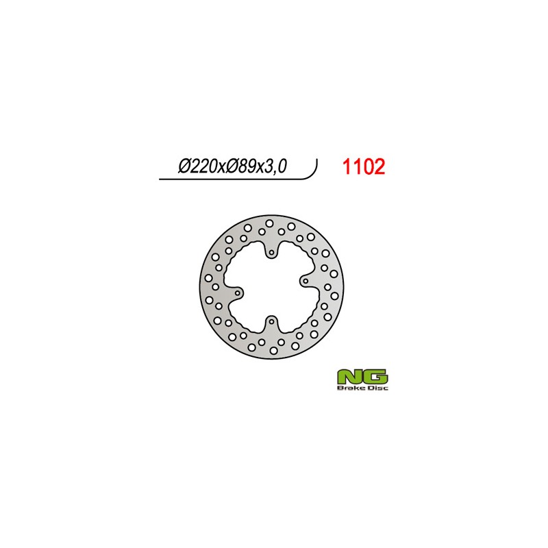 Tarcza hamulcowa przód Honda CR 80/85, CRF150R '07-'21 (220x88x3)(4x6,50mm)