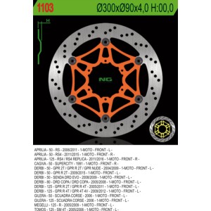 Tarcza hamulcowa przód Aprilia RS 50/125 '11-'14 (RS4), RS50 '07-'08, Derbi 50/80/125