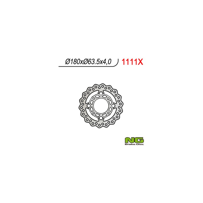 Tarcza hamulcowa przód KTM Quad 450/505/525 (180x63,5x4) WAVE