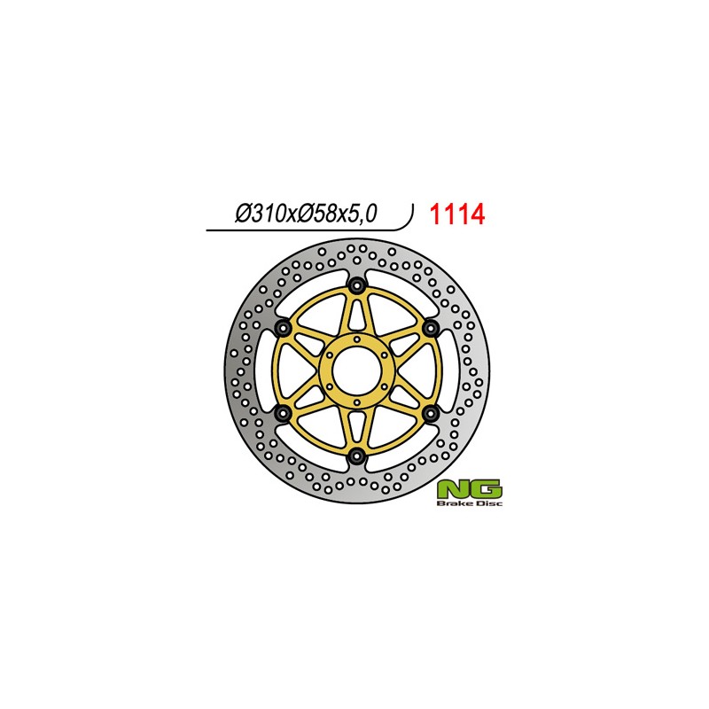 Tarcza hamulcowa przód Honda CBR 1100 XX '97-'98 (310x58x5) (6x6,5mm)