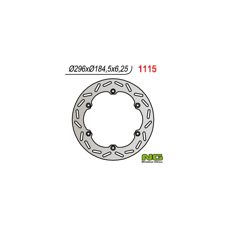 Tarcza hamulcowa Honda GL 1500 Gold Wing '88-'00, ST 1100 96-01 (ABS) - 296x184x6,3 mm