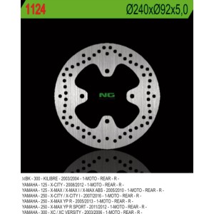 Tarcza hamulcowa tył Yamaha X-City 125 08-12, 250 07-17, X-MAX 125/250 05-09