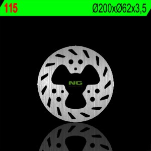 Tarcza hamulcowa tył Gas Gas 50/125/250, HM 50, Peugeot 50 - 200x62x3,5