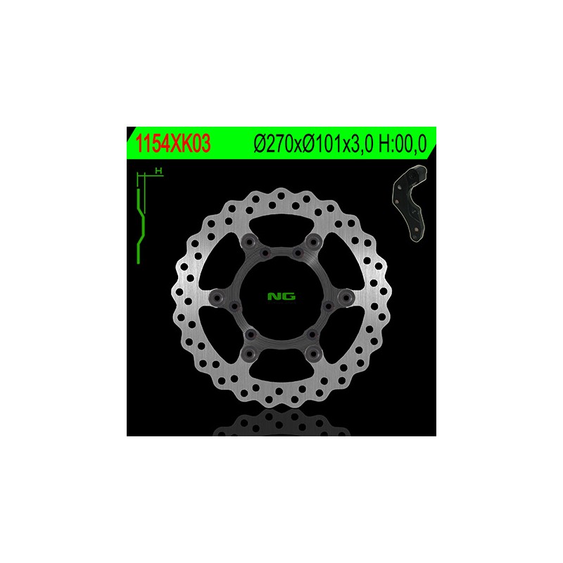 Tarcza hamulcowa przód z adapterem oversize Honda CRF 250/450R '04-14', CRF 450X '04-'16