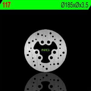 Tarcza hamulcowa tył Suzuki RMX 50 '97-'02 (185X3,5) (6X15,5mm)