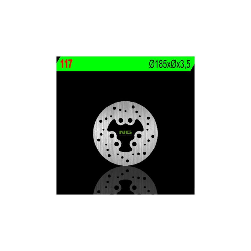 Tarcza hamulcowa tył Suzuki RMX 50 '97-'02 (185X3,5) (6X15,5mm)