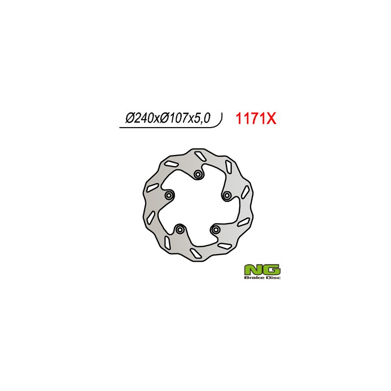 Tarcza hamulcowa tył KTM 950/990 Supermoto, Superduke, Duke 690 (240x107,5x5) Wave