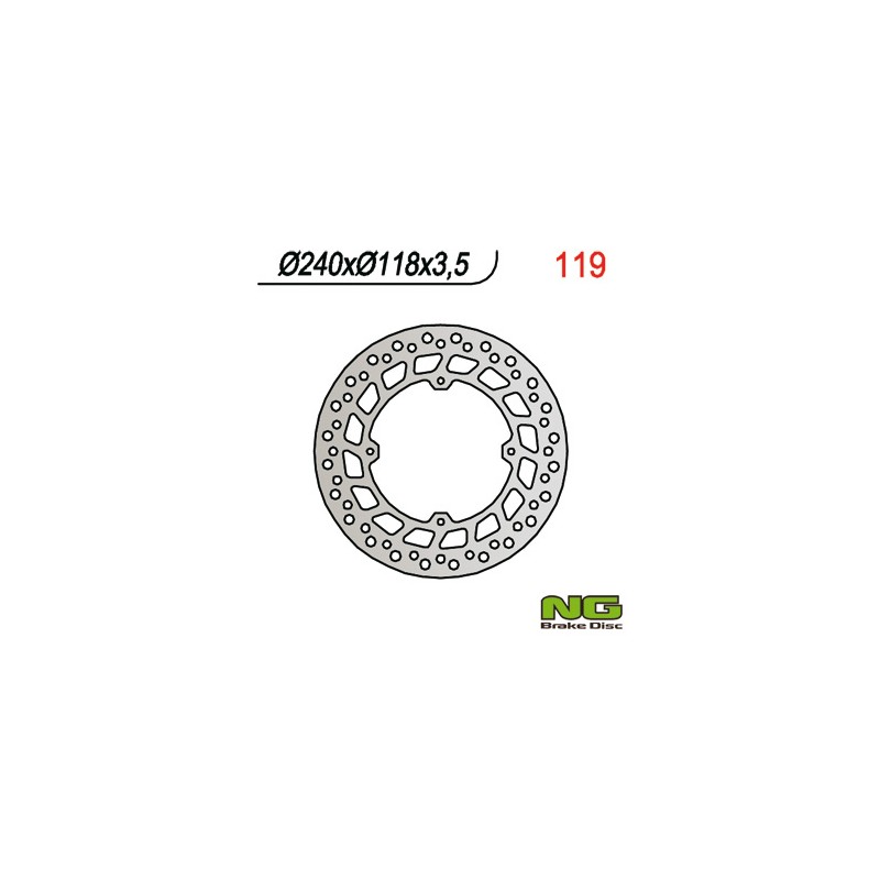 Tarcza hamulcowa przód Honda CRM 125, XLR 125, XR 250/600 (240x118x3,5)