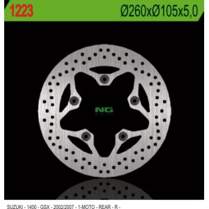 Tarcza hamulcowa tył Suzuki GSX 1400 '02-'07 (260x105x5) (5x10,25mm)