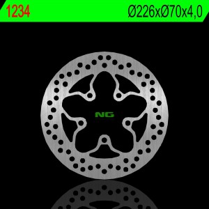 Tarcza hamulcowa przód Peugeot Elystar 125/150 01-03, Elystar 50 01-07