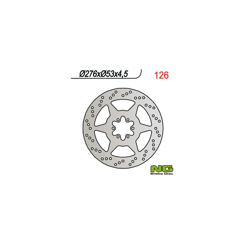 Tarcza hamulcowa tył Honda NTV 650 '88-'97 (276X53X4,5)