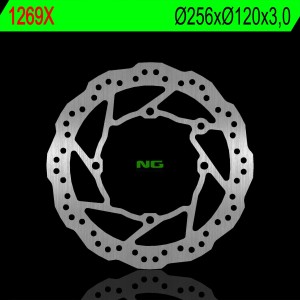 Tarcza hamulcowa przód Sherco 125/250/300/450 14-18 (256x120x3,0mm) (4x10,5mm) Wave