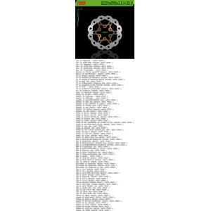 Tarcza hamulcowa przód CPI/Honda/MBK/TGB/Yamaha (220x58x2,5) (3x10,5mm) Wave pływająca