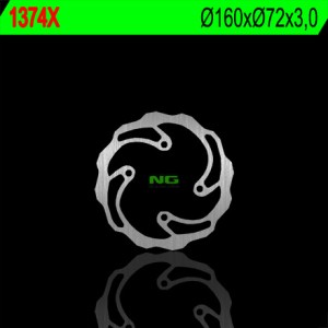 Tarcza hamulcowa przód i tył KTM SX 50 '08-'13 '14-'21 (160x73x3) (4x6,5mm) Wave