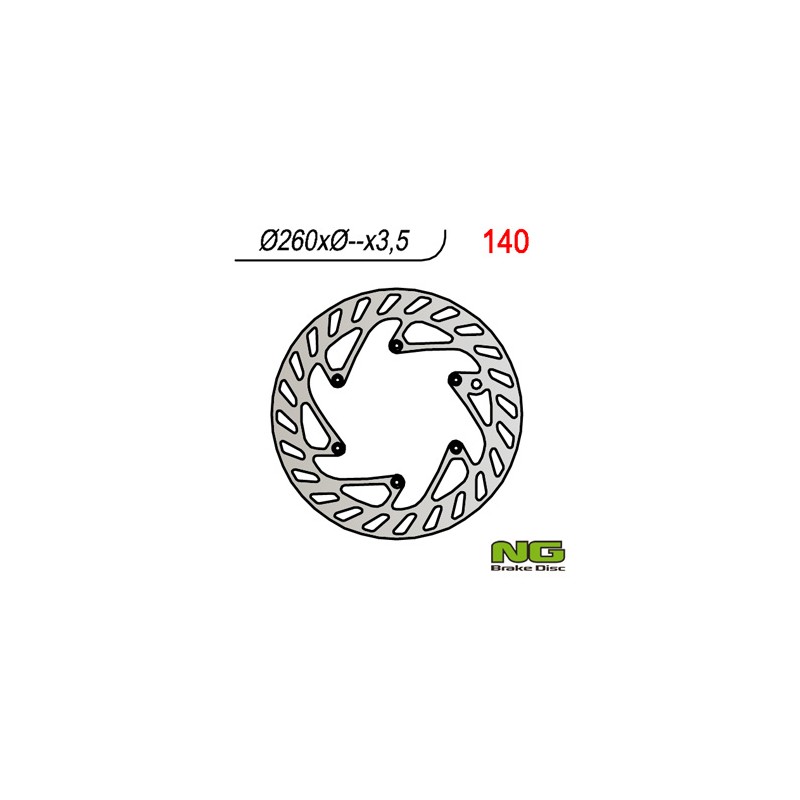 NG TARCZA HAMULCOWA PRZÓD KTM / HUSQVARNA / HUSABERG/(260x-x3,5 / 3 / 3)