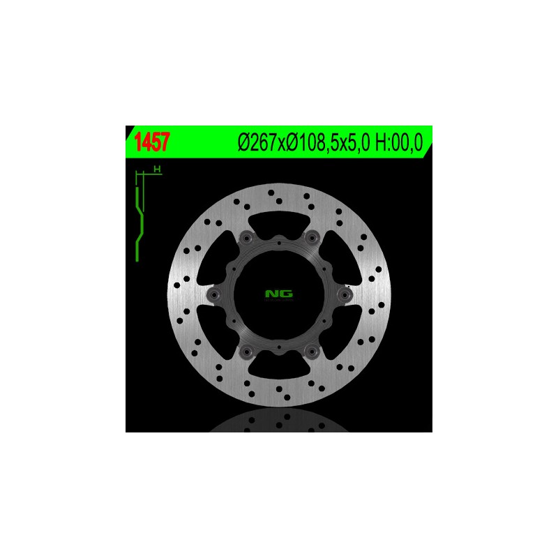 Tarcza hamulcowa tył KTM 1050/1190/1290 Adventure '13-'15 (267x108,5x5) (6x6,5mm)