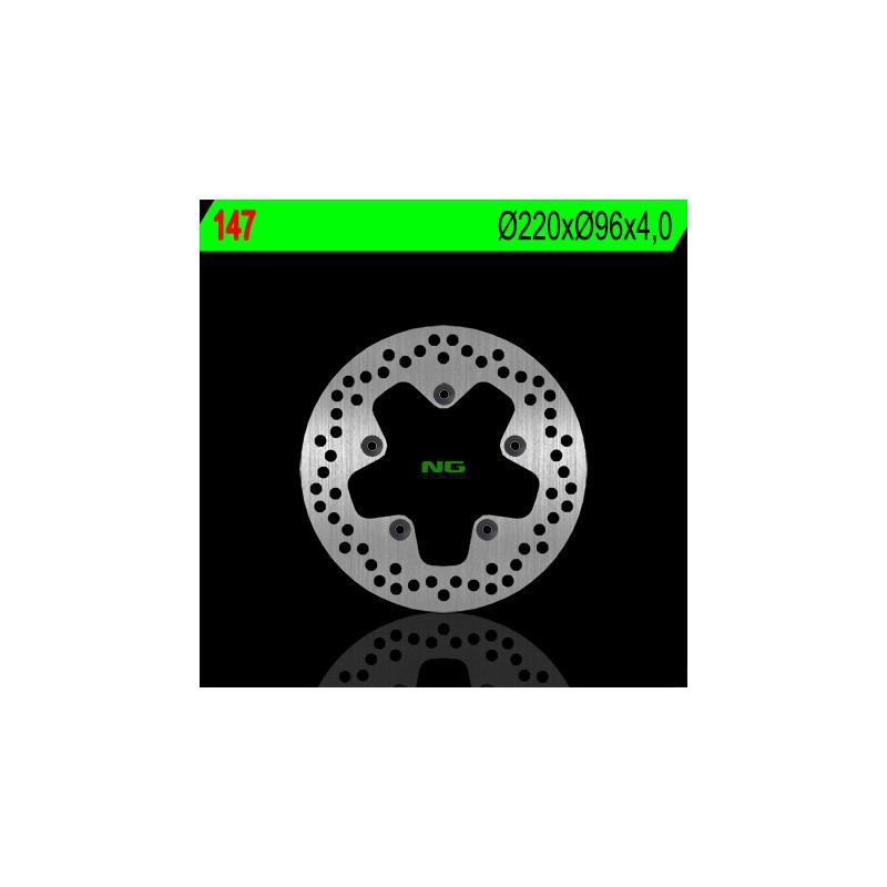 NG Tarcza Hamulcowa Przód/Tył Aprilia 50/70/125/250/300/400/500 (220x96x4) (5x6,5mm)