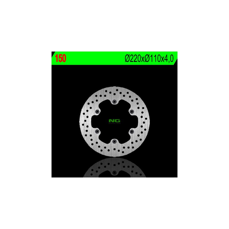 Tarcza hamulcowa przód KTM 50 EXC '90-'93, tył MZ 125RT '99-'02 (220x110x4) (6x6,5mm)