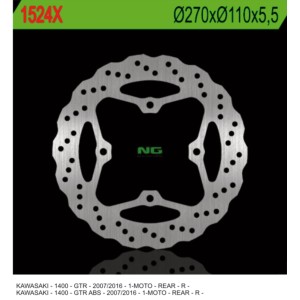 Tarcza hamulcowa tył Kawasaki GTR 1400 '07-'18 270x110x5,5mm Wave