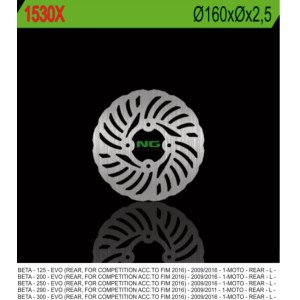 Tarcza hamulcowa tył Beta Evo 125/200/250/290/300 09-17 (160mm) Wave