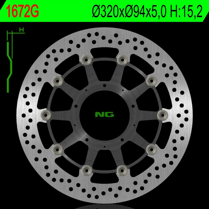Tarcza hamulcowa przód Honda CBR 1000RR 17-18 (320X94) - Sklep Motoryzacyjny