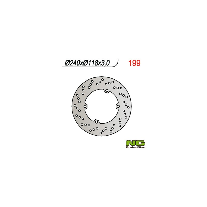 Tarcza hamulcowa przód Honda CR 125/250 (90) 240x118x3