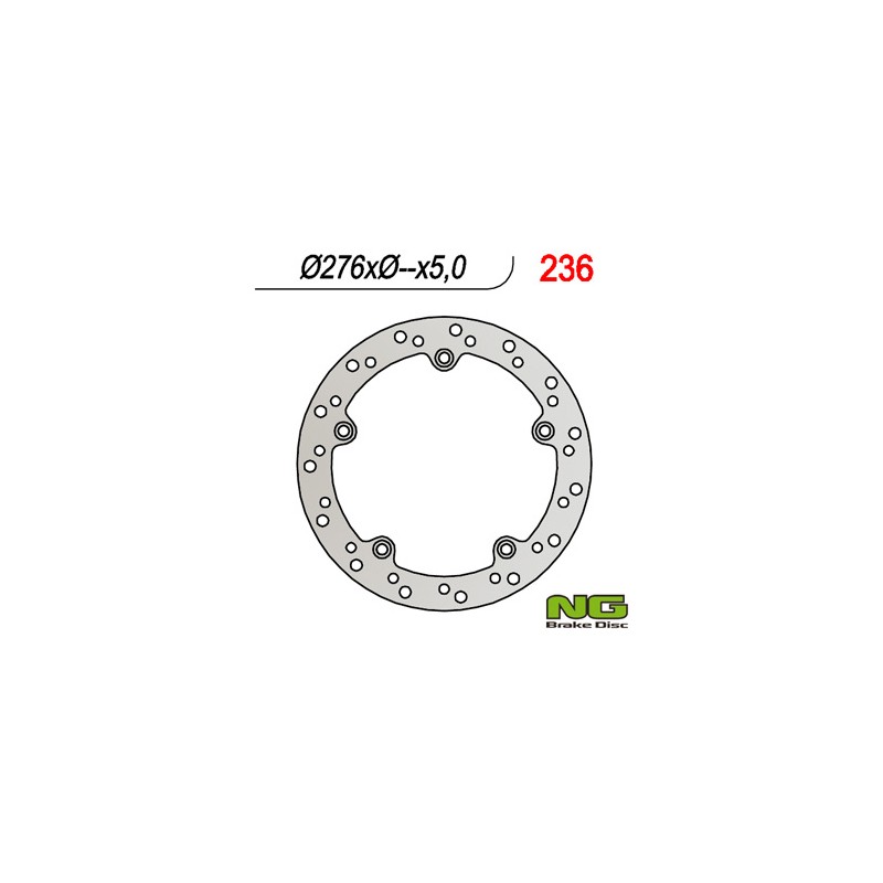 Tarcza hamulcowa tył BMW R 850/1100/1150/1200 (276x-x5) (5x10,5mm)