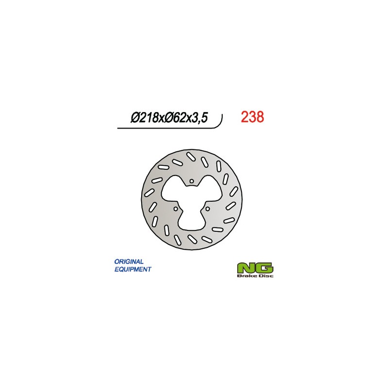 Tarcza hamulcowa tył Derbi 50/125, Gas Gas 125/450 (218x62x3,5) - Sklep Moto