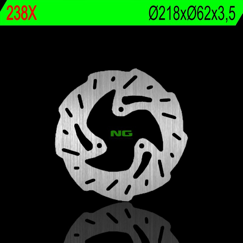 Tarcza hamulcowa tył do Derbi 50/125, Gas Gas 125/450 (218x62x3,5mm) (3x10,5mm) WAVE