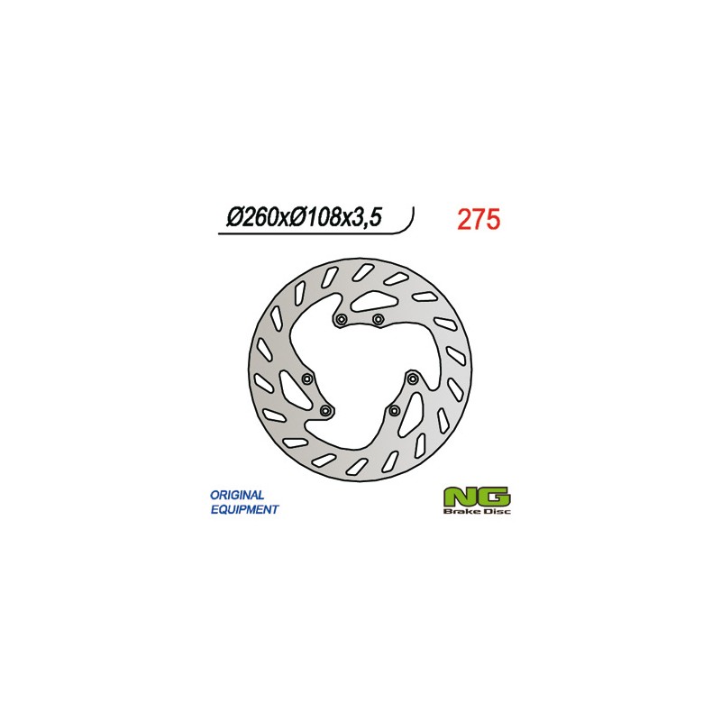 Tarcza hamulcowa przód Peugeot XPS 50 SM 260x108x3,5