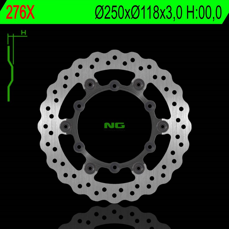 Tarcza hamulcowa przód Yamaha YZ/YZF 01-16, WRF 02-17 - Wave