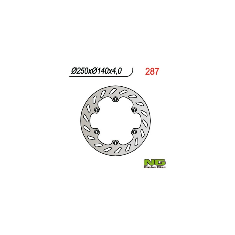 Tarcza hamulcowa przód Aprilia RX 50`03-06, ETX 125`85-90, RX 125`89-00 (250X140X4)