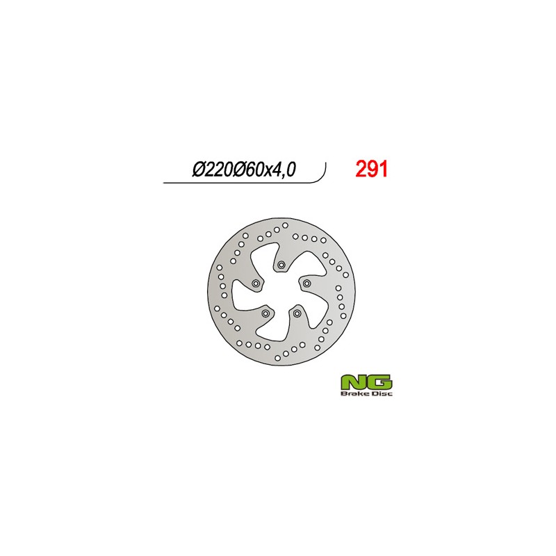 Tarcza hamulcowa przód/tył Aprilia 50/125/200 Scarabeo 220x60x4